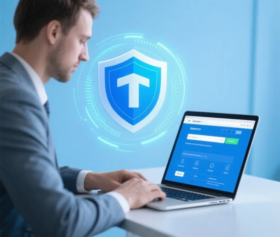 网站真伪识别与安全访问示意图